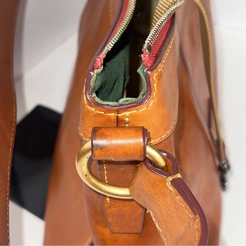 Vintage Dooney & Bourke 1975 Tan Leather Hobo Bag     RARE! - Picture 14 of 16